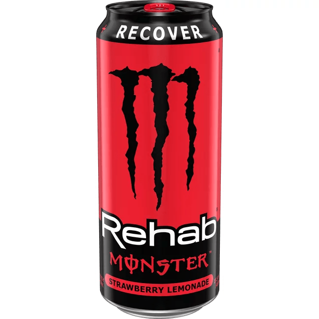 Monster Energy Drinks Monster Energy Snacks & Beverages Monster Rehab 16 oz. (Strawberry Lemonade)