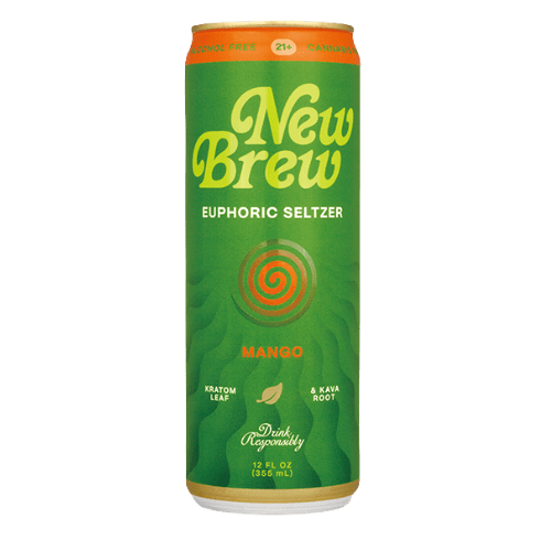 New Brew Kratom Seltzer New Brew Kratom Mango