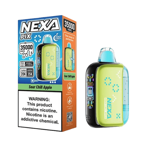 Nexa Pix 35K 5% Rechargeable Disposable Nexa Disposables Sour Chill Apple / 35000+ / 5% (50mg)