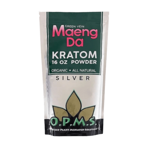 O.P.M.S 16oz Kratom Powder O.P.M.S. Kratom Green Vein Maeng Da