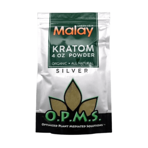 O.P.M.S 4oz Kratom Powder O.P.M.S. Kratom Green Vein Malay