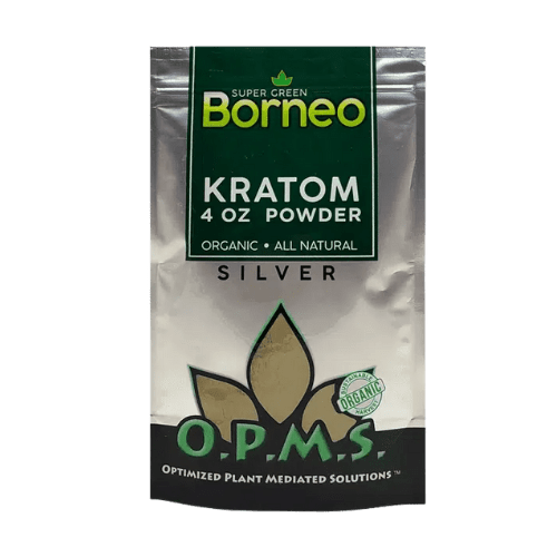 O.P.M.S 4oz Kratom Powder O.P.M.S. Kratom Super Green Borneo