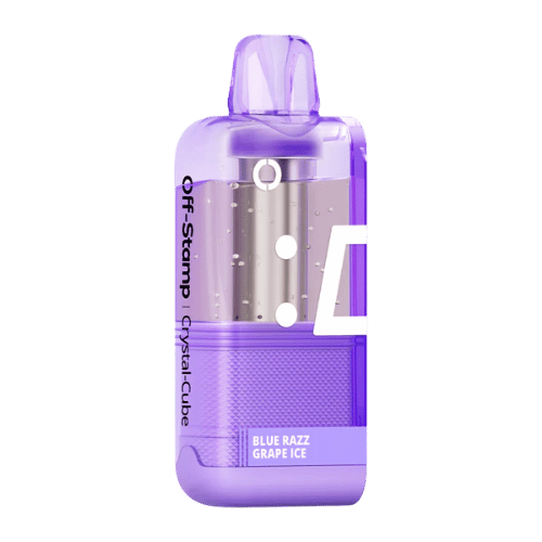 Off-Stamp Crystal Cube 35K 5% Disposable Pod Off-Stamp Disposables Blue Razz Grape Ice / 35000+ / 5% (50mg)