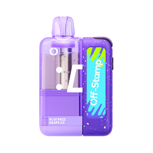 Off-Stamp Crystal Cube Kit 35K 5% Rechargeable Disposable Off-Stamp Disposables Blue Razz Grape Ice / 35000+ / 5% (50mg)