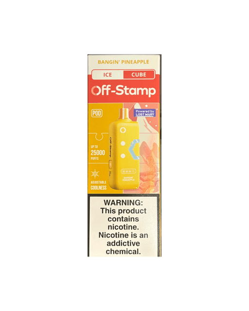 Off-Stamp Ice Cube 25K 5% Disposable Pod Off-Stamp Disposables Bangin' Pineapple / 25000+ / 5% (50mg)