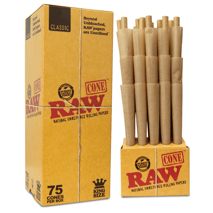 RAW Cones RAW Smoking Accessories King Classic (75 Pack)