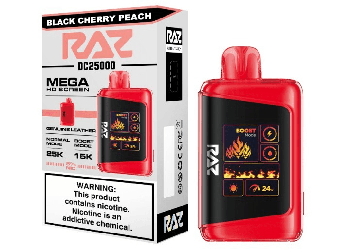 Raz DC25000 5% Raz Disposables Black Cherry Peach / 25000+ / 5% (50mg)