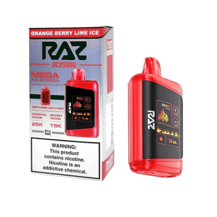 Raz DC25000 5% Raz Disposables Orange Berry Lime Ice / 25000+ / 5% (50mg)