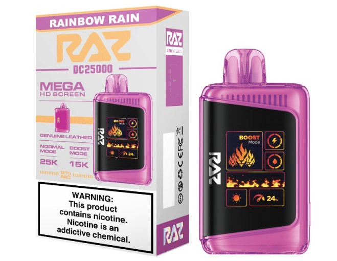 Raz DC25000 5% Raz Disposables Rainbow Rain / 25000+ / 5% (50mg)