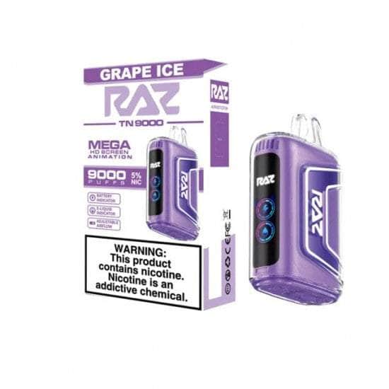 Raz TN9000 5% Raz Disposables Grape Ice / 9000+ / 5% (50mg)