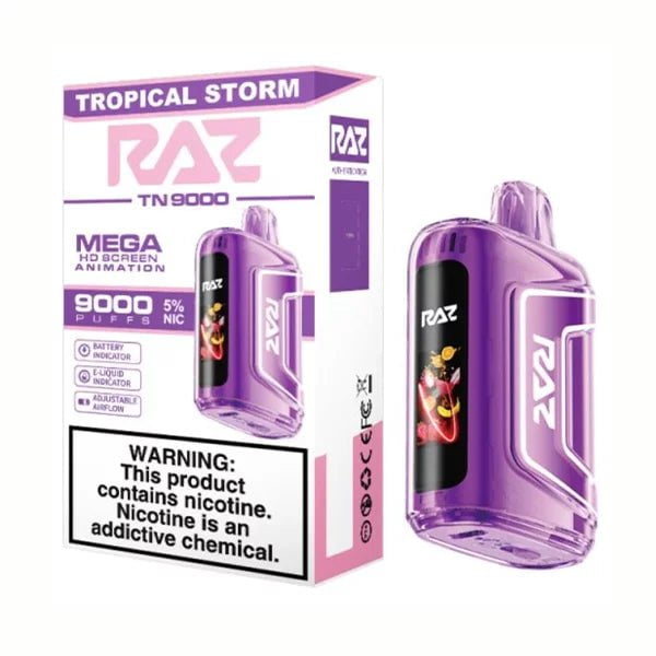 Raz TN9000 5% Raz Disposables Tropical Storm / 9000+ / 5% (50mg)