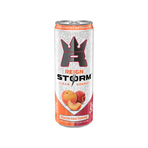 Reign Storm Clean Energy Drinks Monster Energy Snacks & Beverages Peach Nectarine