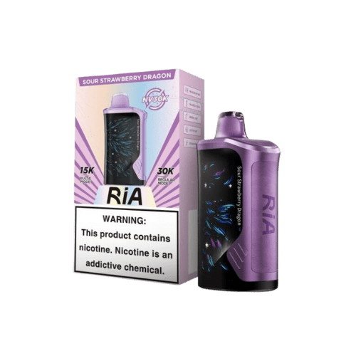 Ria NV30K 5% Rechargeable Disposable Ria Disposables Sour Strawberry Dragon / 30000+ / 5% (50mg)