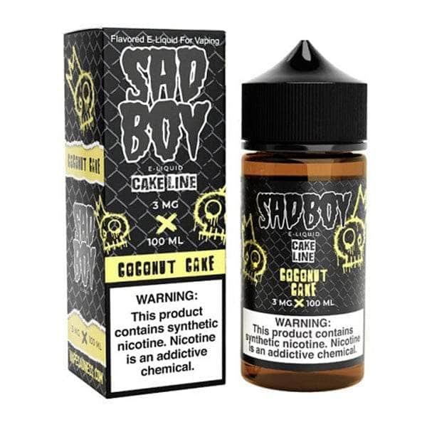 SadBoy 100mL SadBoy e-Liquids Premium e-Liquids Coconut Cake / 3mg / 100mL