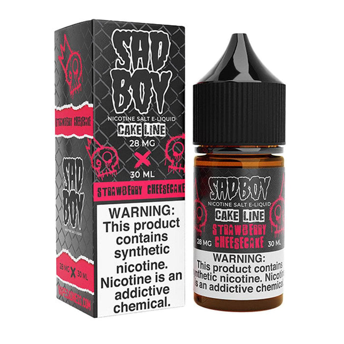 SadBoy Salt 30mL SadBoy e-Liquids Nicotine Salt Premiums Strawberry Cheesecake / 28mg / 30mL