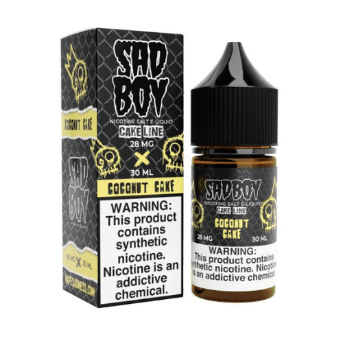 SadBoy Salt 30mL SadBoy e-Liquids Nicotine Salt Premiums Coconut Cake / 28mg / 30mL