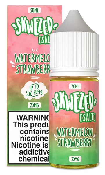 Skwezed Nic Salts 30mL/Skwezed Nicotine Salt Premiums/ Strawberry Watermelon/ 25mg/ 50mg