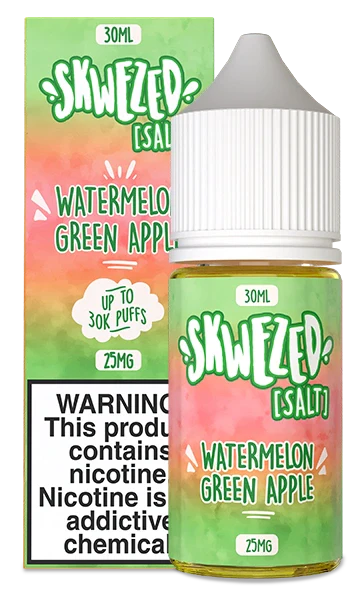 Skwezed Nic Salts 30mL Skwezed Nicotine Salt Premiums Watermelon Green Apple / 25mg