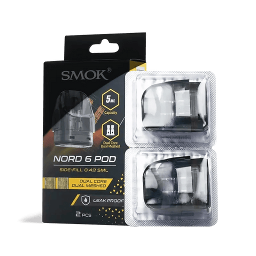 Smok Nord 6 Pod Smok Coils/Pods/Glass Nord 6 Pod 0.4ohm (10w-30w) / Pack (2 pods)