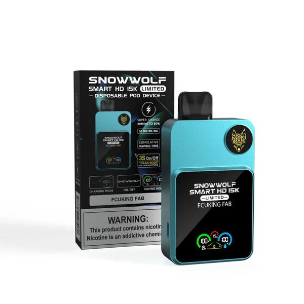 SnowWolf Smart HD 15K Limited 5% SnowWolf Disposables Fcuking Fab / 15000+ / 5% (50mg)