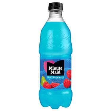 Sodas Coca-Cola Snacks & Beverages Minute Maid Blue Raspberry