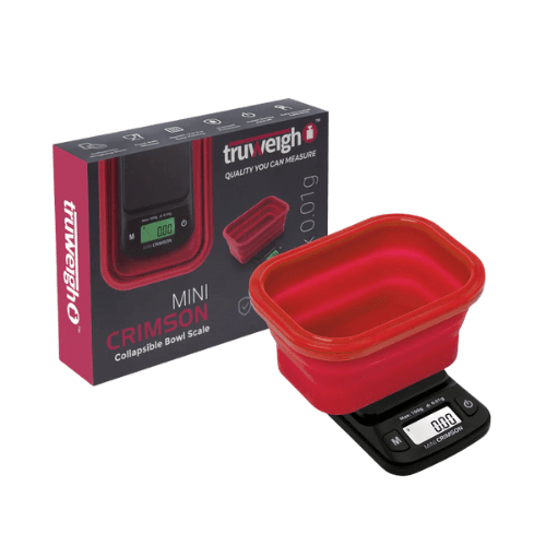 TruWeigh Mini Crimson Digital Silicone Bowl Scale 100g x 0.01g TruWeigh Smoking Accessories