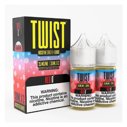 Twist Salts 30mL x2 Twist e-Liquids Nicotine Salt Premiums Red 0 / 35mg