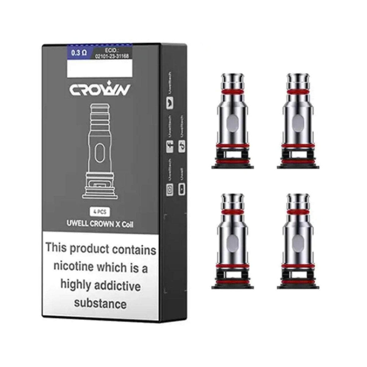 Uwell Crown X Coil Aurora: Quick Clouds Vape Shop Coils/Pods/Glass