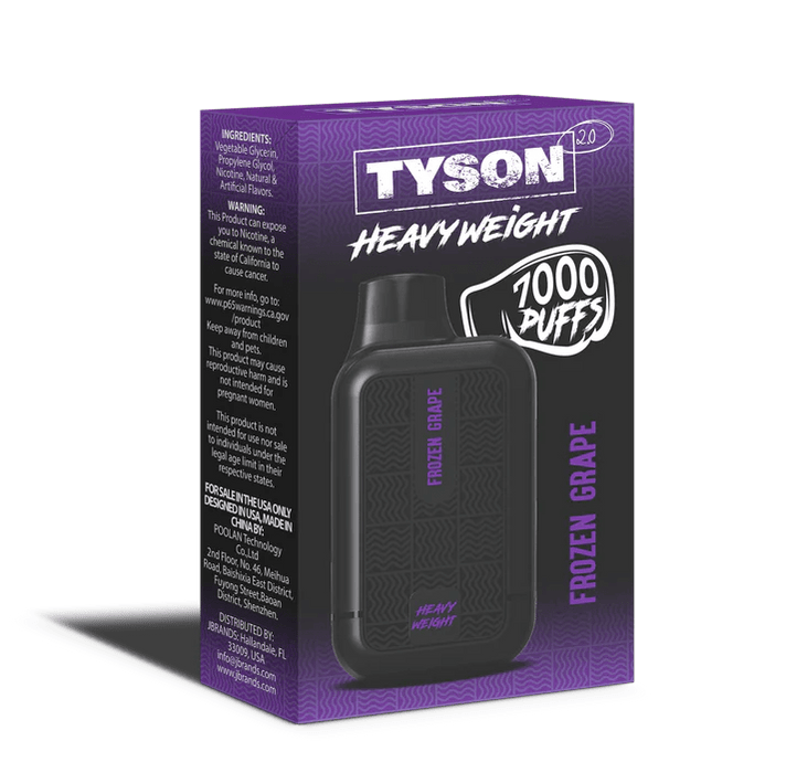 Tyson 2.0 Heavyweight 7000+ 5% Vape Tyson Disposables Frozen Grape / 7000+ / 5% (50mg)