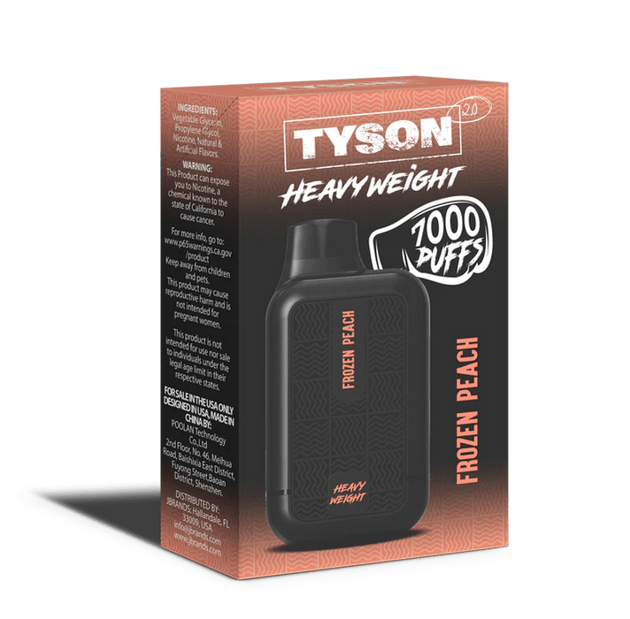 Tyson 2.0 Heavyweight 7000+ 5% Vape Tyson Disposables Frozen Peach / 7000+ / 5% (50mg)