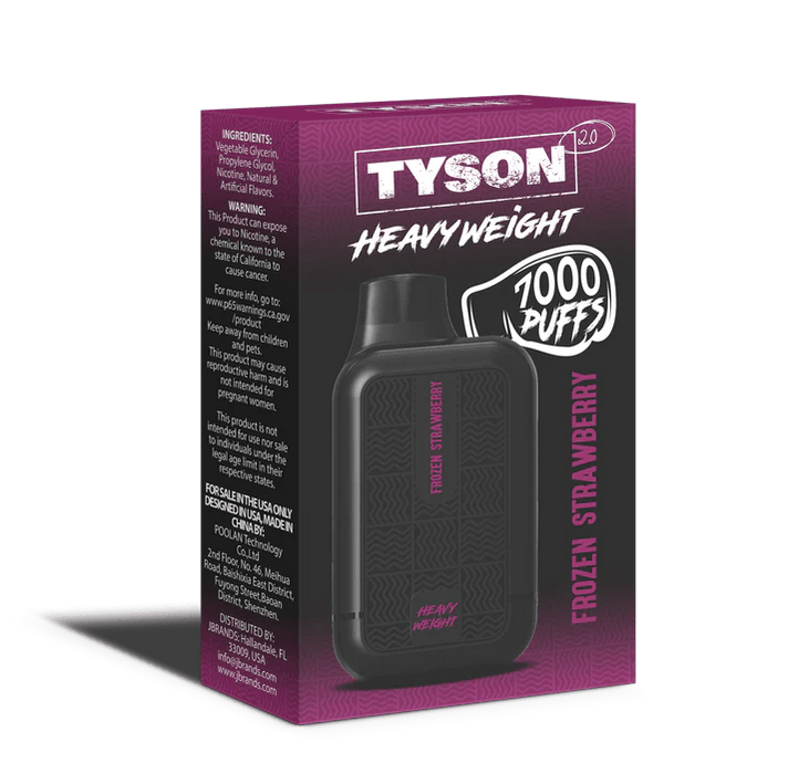 Tyson 2.0 Heavyweight 7000+ 5% Vape Tyson Disposables Frozen Strawberry / 7000+ / 5% (50mg)