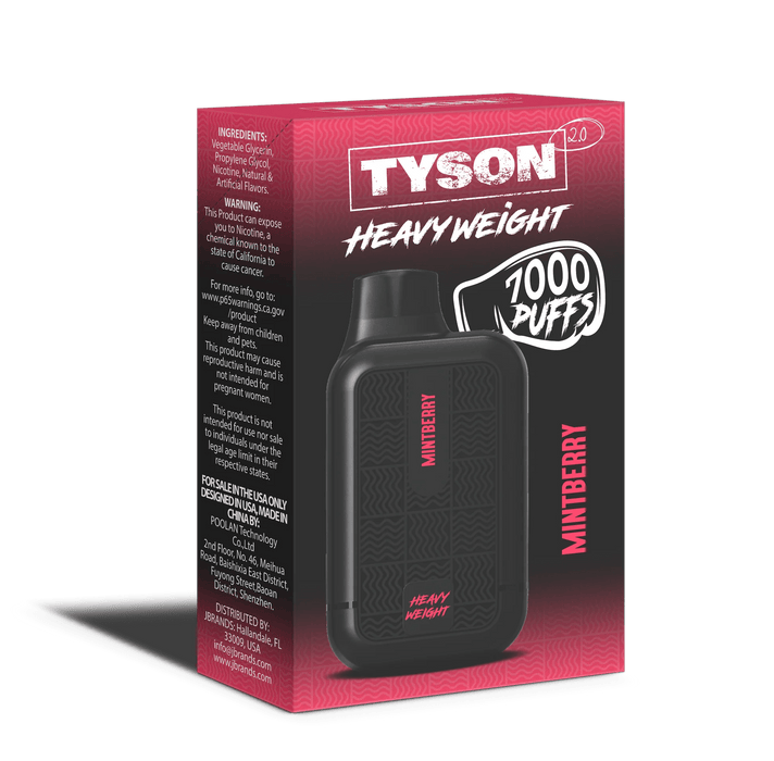 Tyson 2.0 Heavyweight 7000+ 5% Vape Tyson Disposables Mint Berry / 7000+ / 5% (50mg)