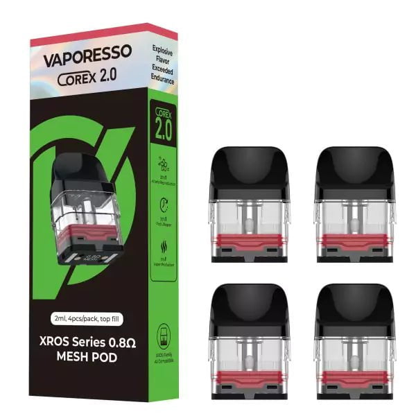 Vaporesso XROS Pod Vaporesso Coils/Pods/Glass Corex 2.0 0.8 Ohm Mesh Pod (2ml)