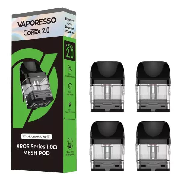 Vaporesso XROS Pod Vaporesso Coils/Pods/Glass Corex 2.0 1.0 Ohm Mesh Pod (2ml)