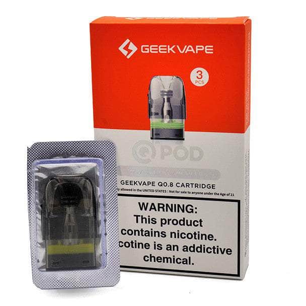 Lot De 3 Capsules De Rechange GeekVape Q Pod - 2,0 Ml - Rsistance 0,8 Ohm - Noires Q0 6 Cartridge Lot De 3 Capsules De Rechange GeekVape Q Pod - 2,0 Ml - Rsistance 0,8 Ohm - Noires Q0 6 Cartridge