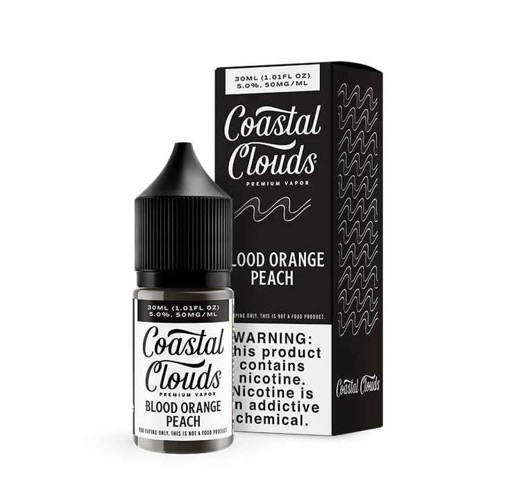 Coastal Clouds Salts 30mL Coastal Clouds Nicotine Salt Premiums Blood Orange Peach / 35mg