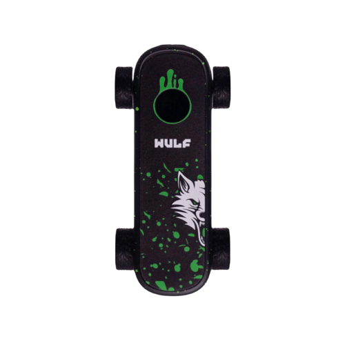 Wulf Deck 510 Battery Wulf Mods Smoking Accessories Black with Green Splatter