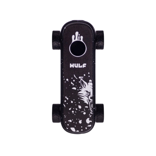 Wulf Deck 510 Battery Wulf Mods Smoking Accessories Black with White Splatter