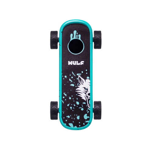 Wulf Deck 510 Battery Wulf Mods Smoking Accessories Teal with Black Splatter