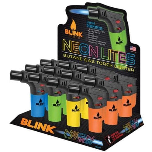 Blink Neon Lites Butane Gas Torch Lighters Blink Smoking Accessories