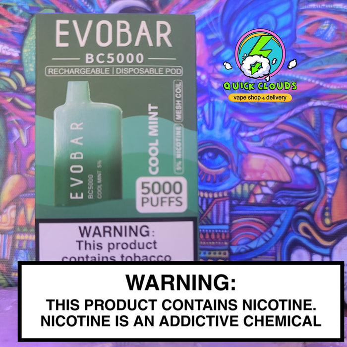 Evo Bars 5000 3% (rechargeable) Evo Bar Disposables Cool Mint / 5000+ / 3%