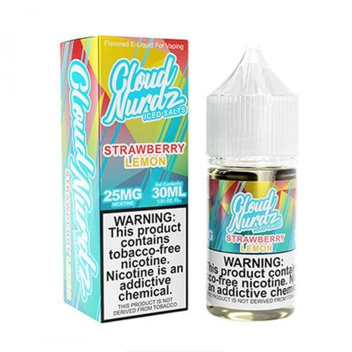 Cloud Nurdz Iced Salt 30mL Cloud Nurdz Nicotine Salt Premiums Iced Strawberry Lemon / 25mg