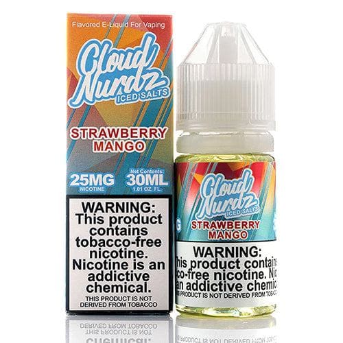 Cloud Nurdz Iced Salt 30mL Cloud Nurdz Nicotine Salt Premiums Iced Strawberry Mango / 25mg