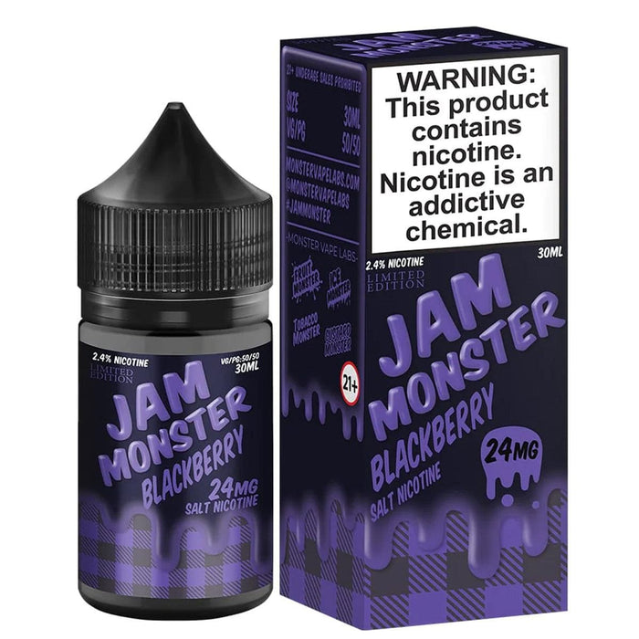 Jam Monster Salts 30mL Monster Labs Nicotine Salt Premiums Blackberry Jam Monster Salt / 24mg