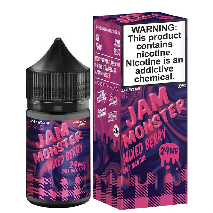 Jam Monster Salts 30mL Monster Labs Nicotine Salt Premiums Mixed Berry / 24mg