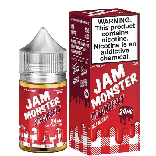 Jam Monster Salts 30mL Monster Labs Nicotine Salt Premiums Strawberry Jam Monster Salt / 24mg