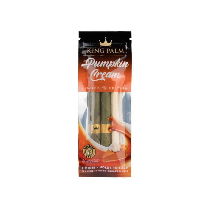 King Palm Real Leaf Mini Rolls (2 Pack) King Palm Smoking Accessories Pumpkin Cream