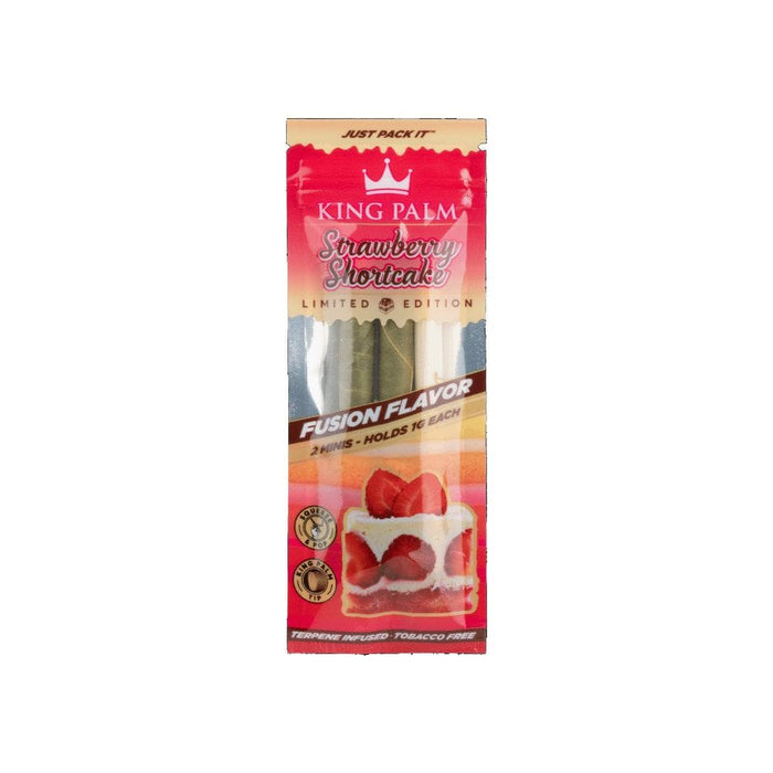 King Palm Real Leaf Mini Rolls (2 Pack) King Palm Smoking Accessories Strawberry Shortcake