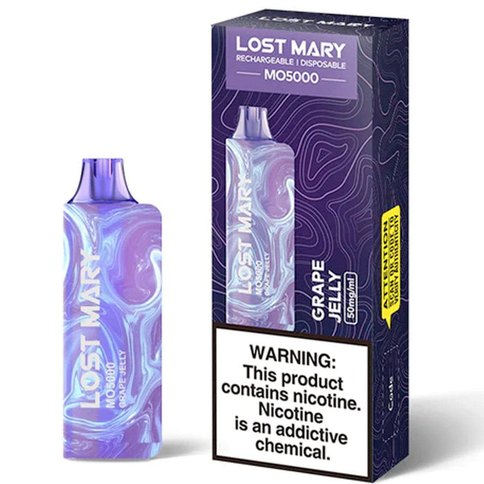 Lost Mary MO5000 5% Elf Bar Disposables Grape Jelly / 5000+ / 5%