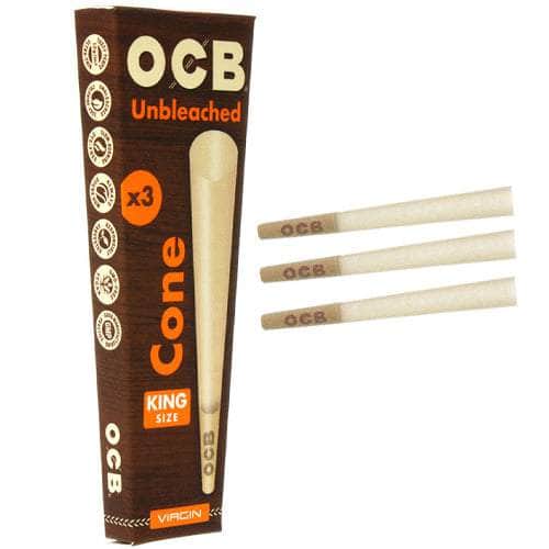OCB Unbleached Cones OCB Smoking Accessories 1 1/4" (5 cones)